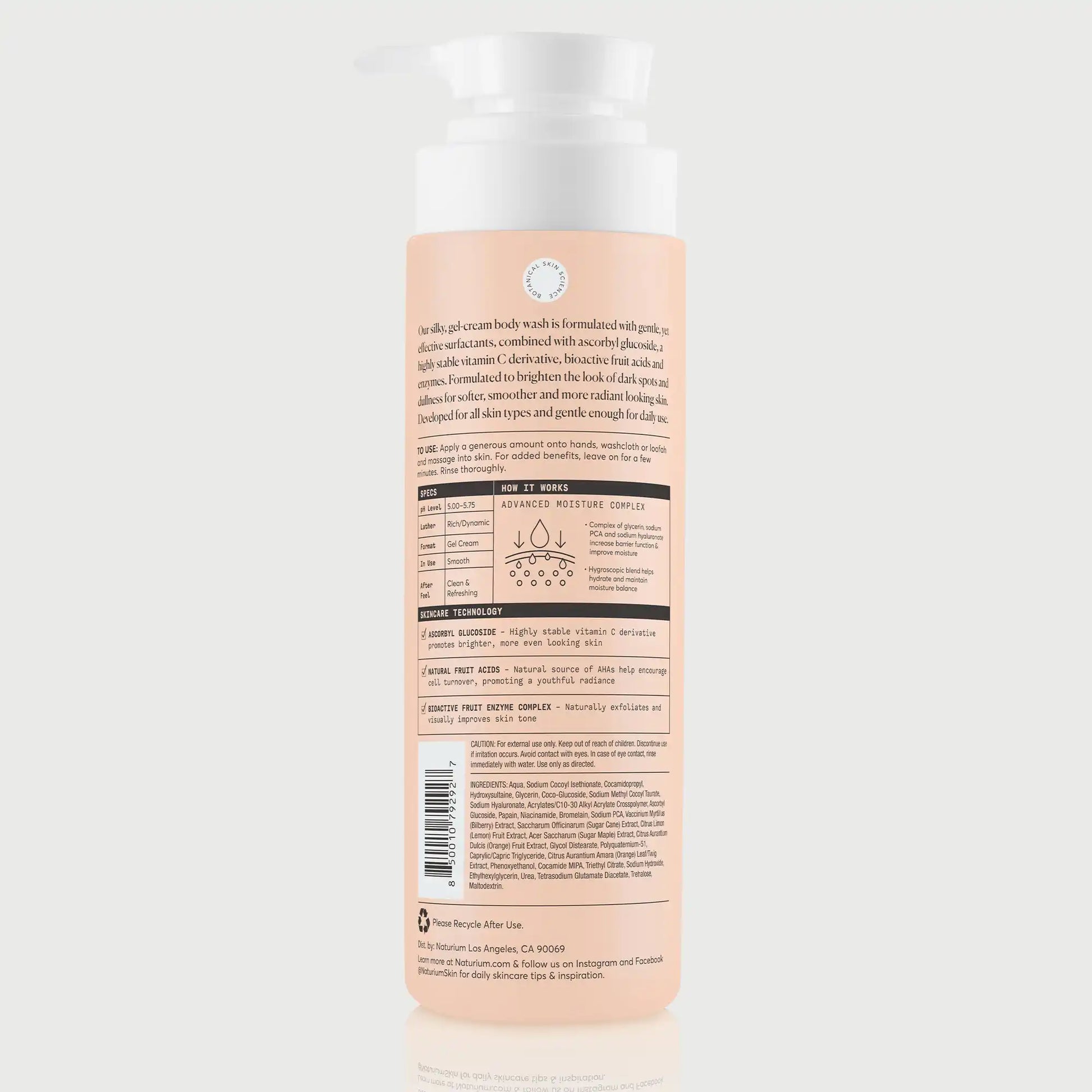 the-brightener-vitamin-c-brightening-body-wash-b6 NATR-The-Brightener-Body-Wash_back.webp